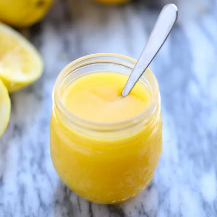 lemon curd made in a microwave