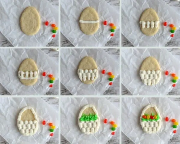 How to decorate Easter Cookies step by step nine photos