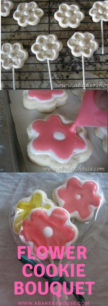 pinterest pin flower cookie bouquet