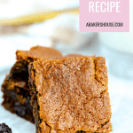 Pin for Hermit Bars Recipe with one hermit bar on photo
