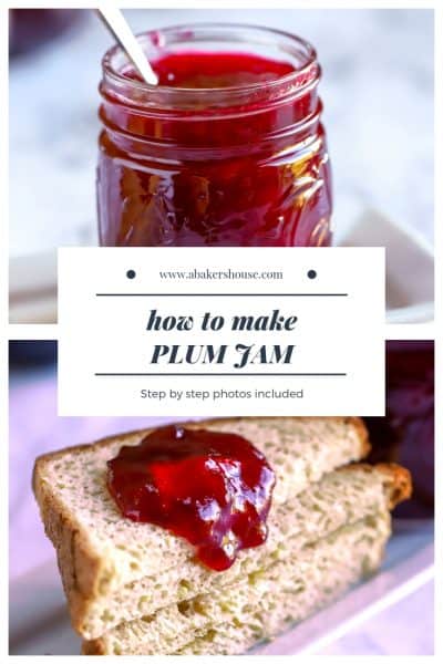 Pinterest Photo for how to make plum jam