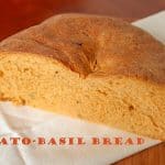Homemade tomato basil bread