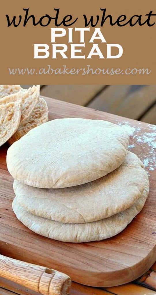 Whole wheat pita bread pin