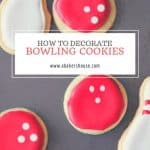 bowling cookies decorated