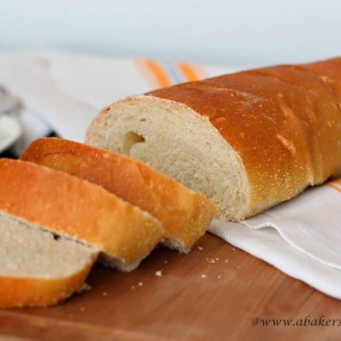 sliced loaf of French bread