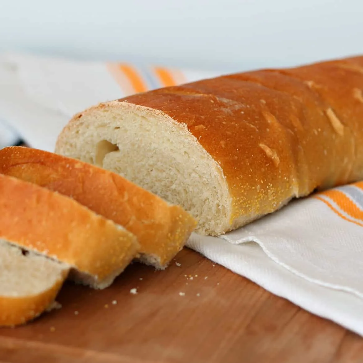 Sliced loaf of French Bread