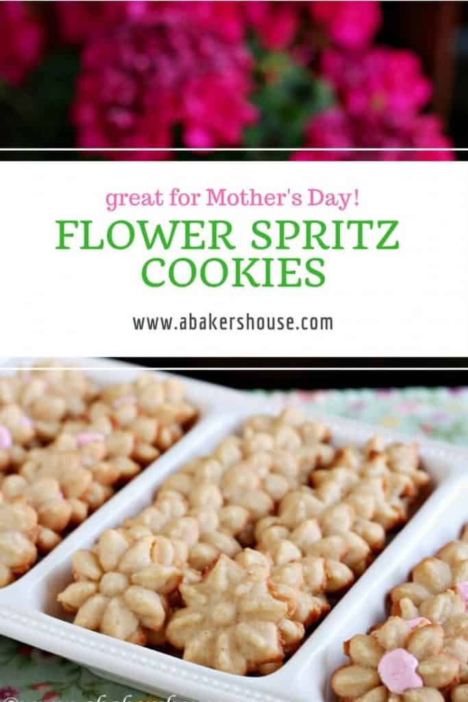 Spritz flower cookies perfect for a special occasion