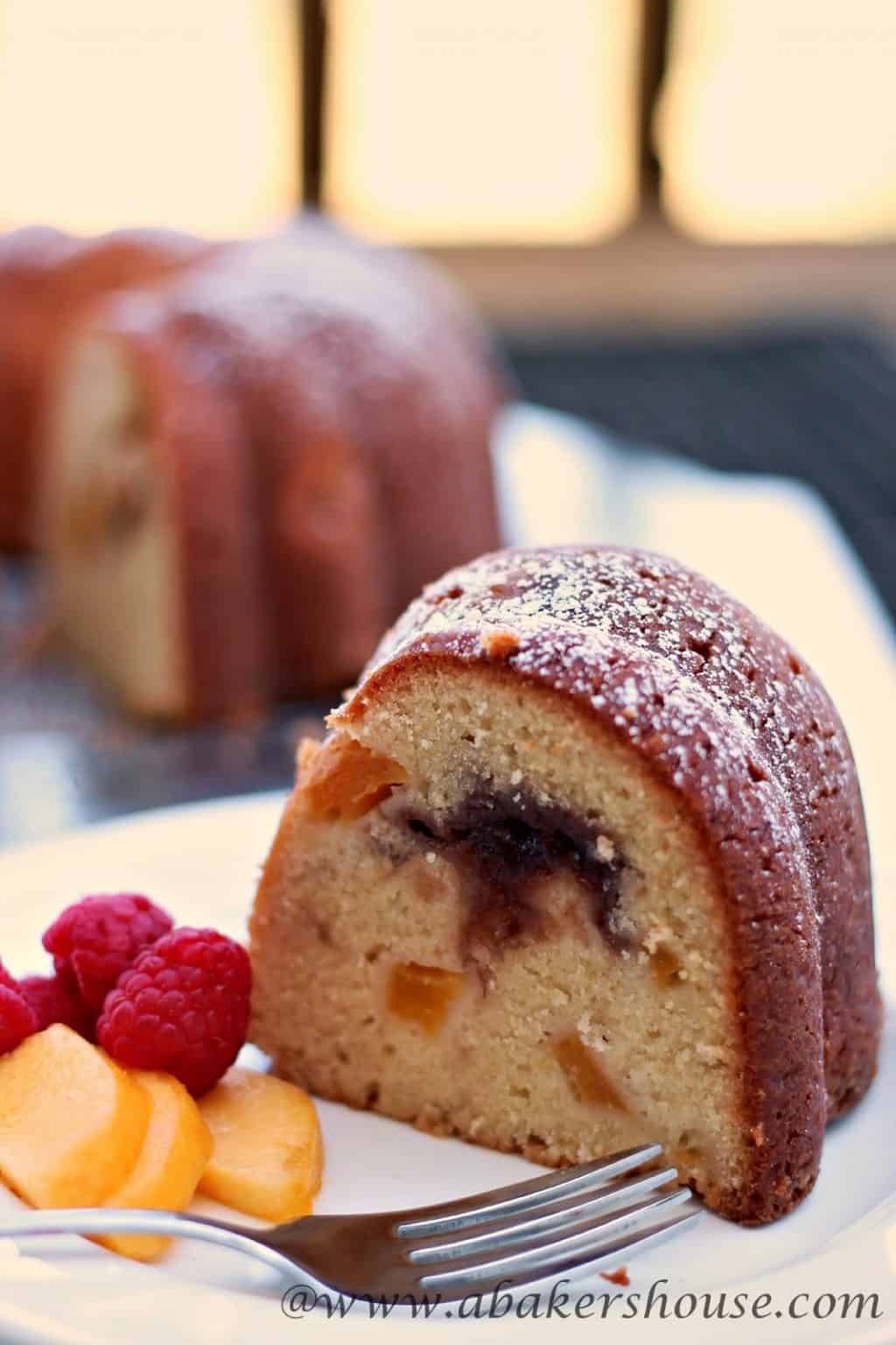 Raspberry Peach Pound Cake Recipe Raspberry Peach Pound Cake Recipe