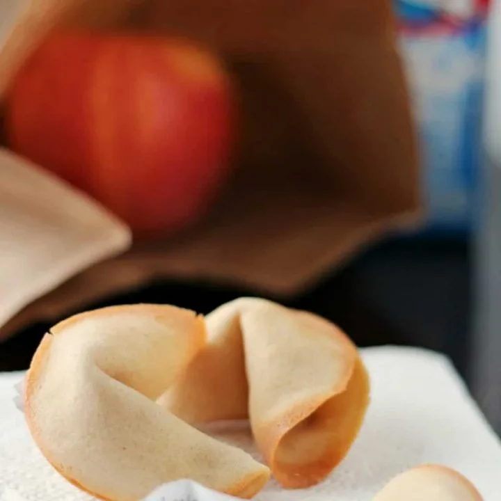 Homemade fortune cookies with personalized messages