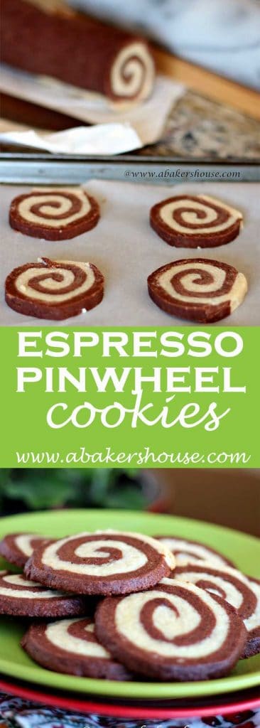 Pin images for espresso pinwheel cookies in step by step photos