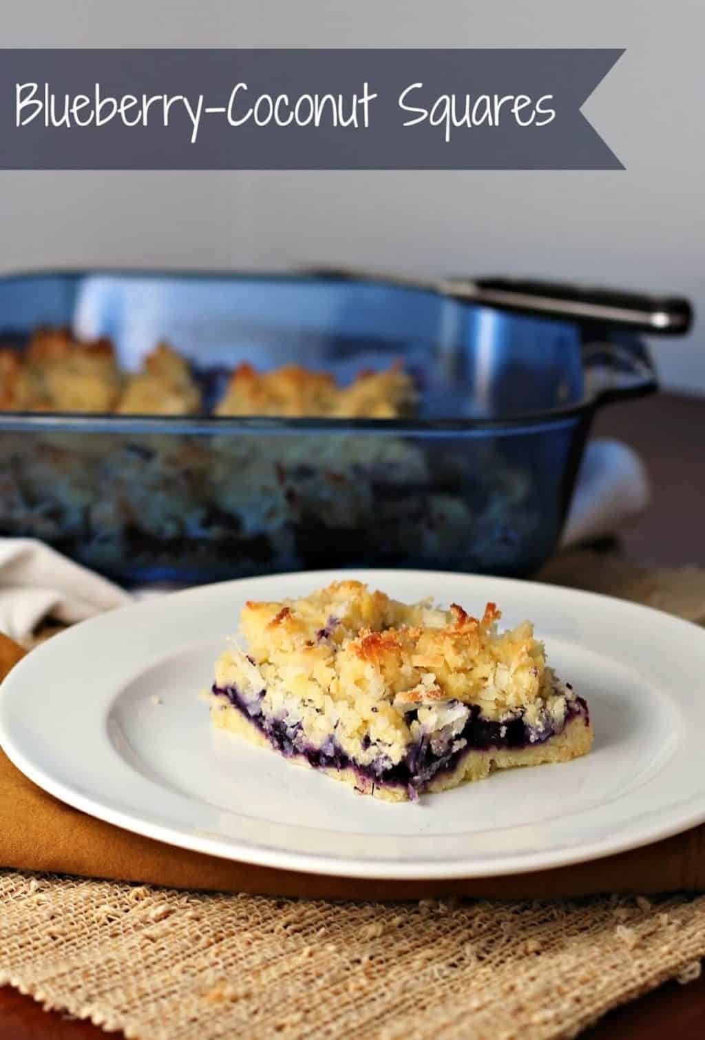 blueberry coconut squares