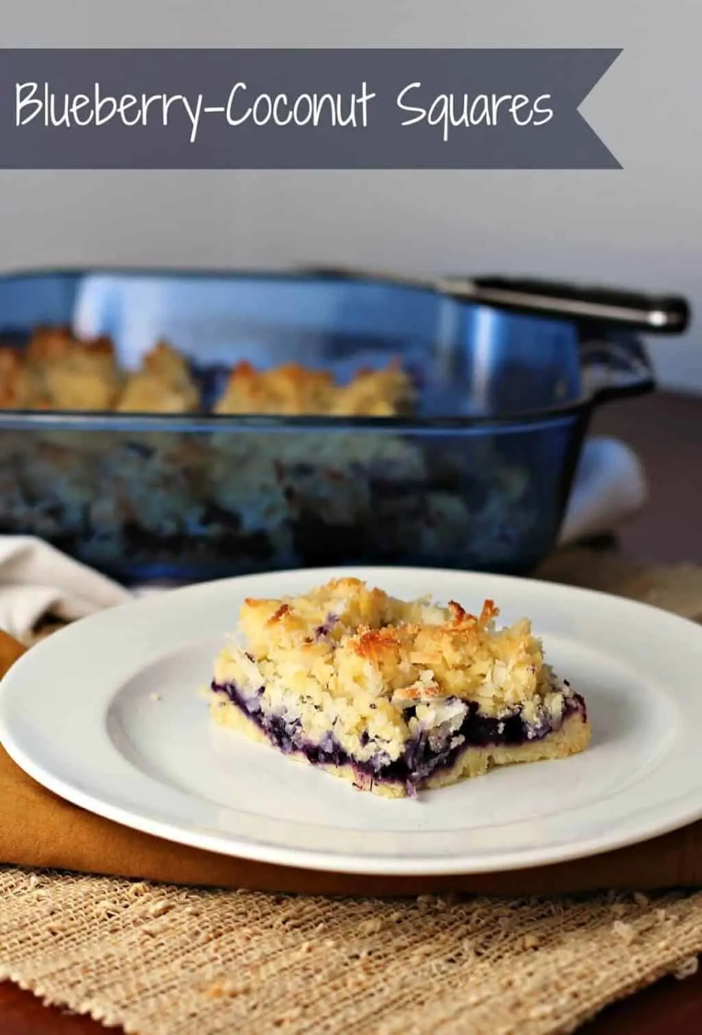 blueberry coconut squares