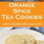 Orange spiced tea cookies