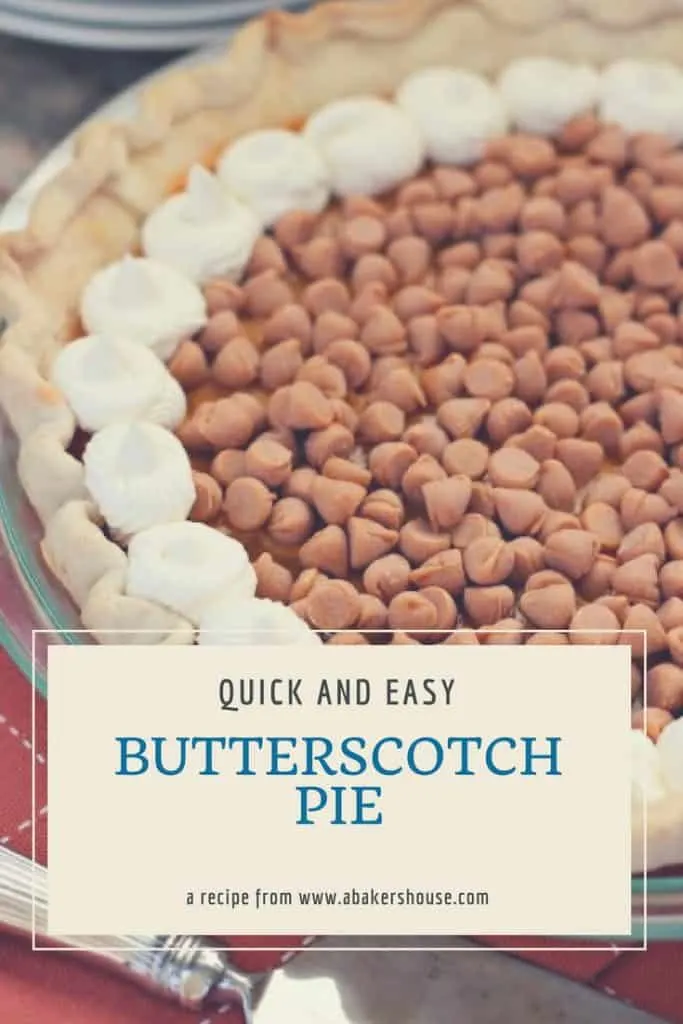 Butterscotch Pudding Pie