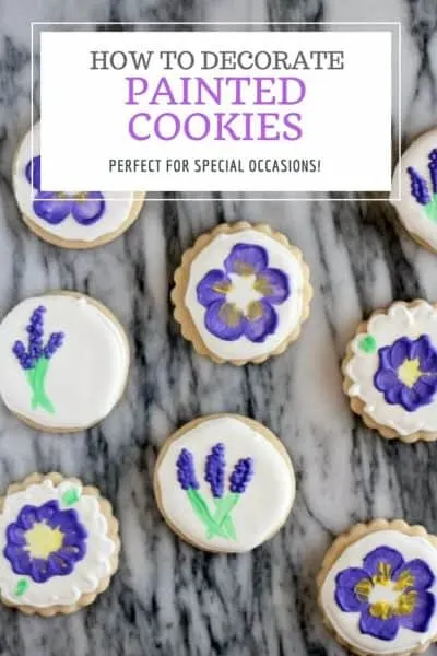 How to make painted cookies with flowers