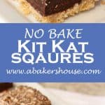 no bake kit kat squares