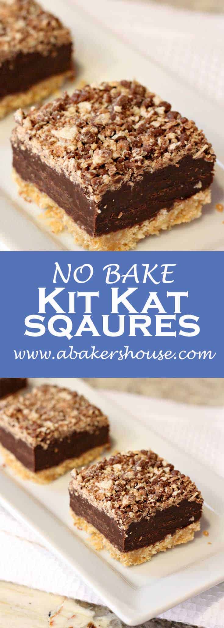 No Bake Kit Kat Squares A Baker's House