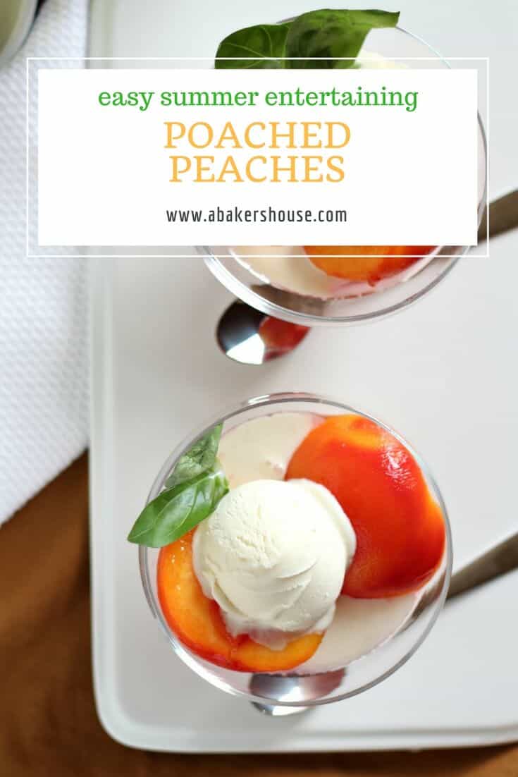 Pin for poached peaches in wine A Baker's House
