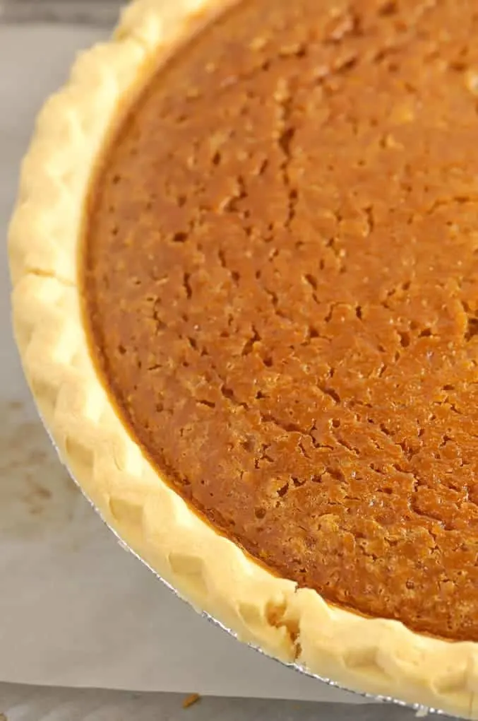 Baked gluten free pumpkin pie