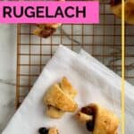 Pinterest photo of making rugelach