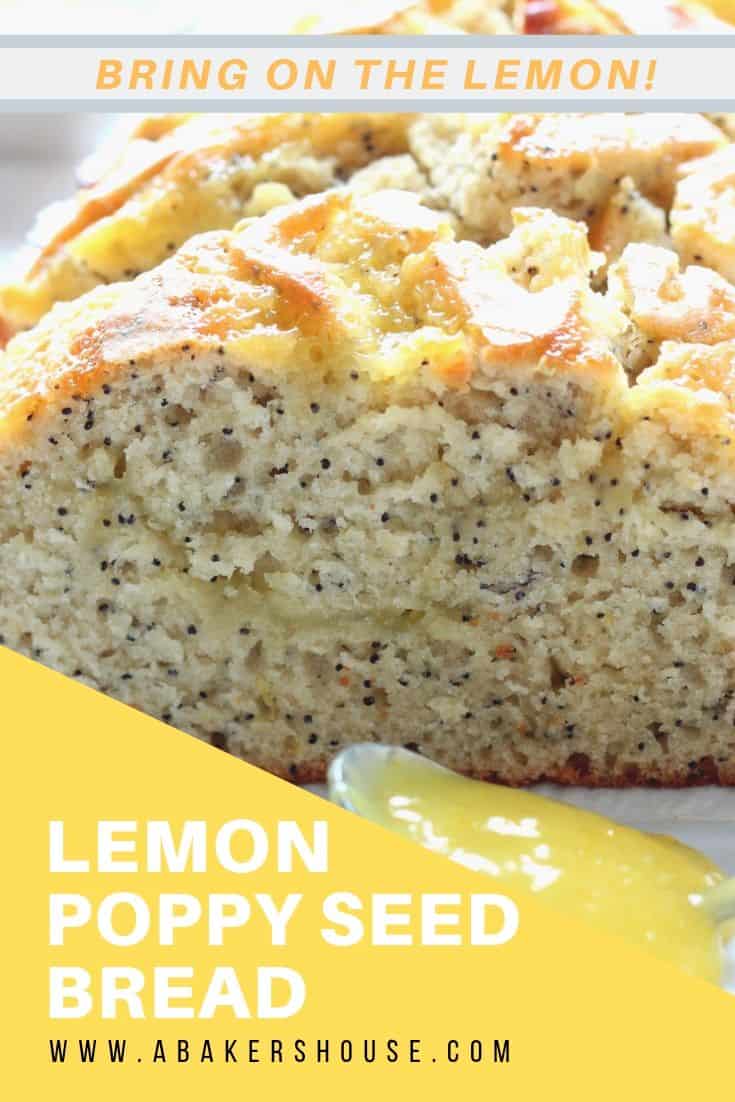 Lemon Poppy Seed Bread with Lemon Curd {Recipe and Video}