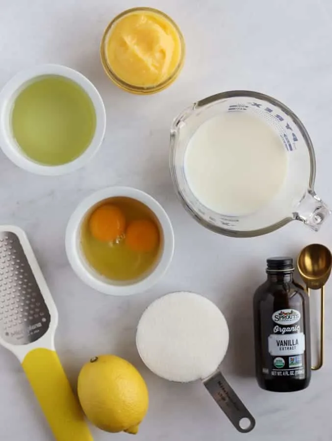 wet ingredients and sugar for poppy seed bread