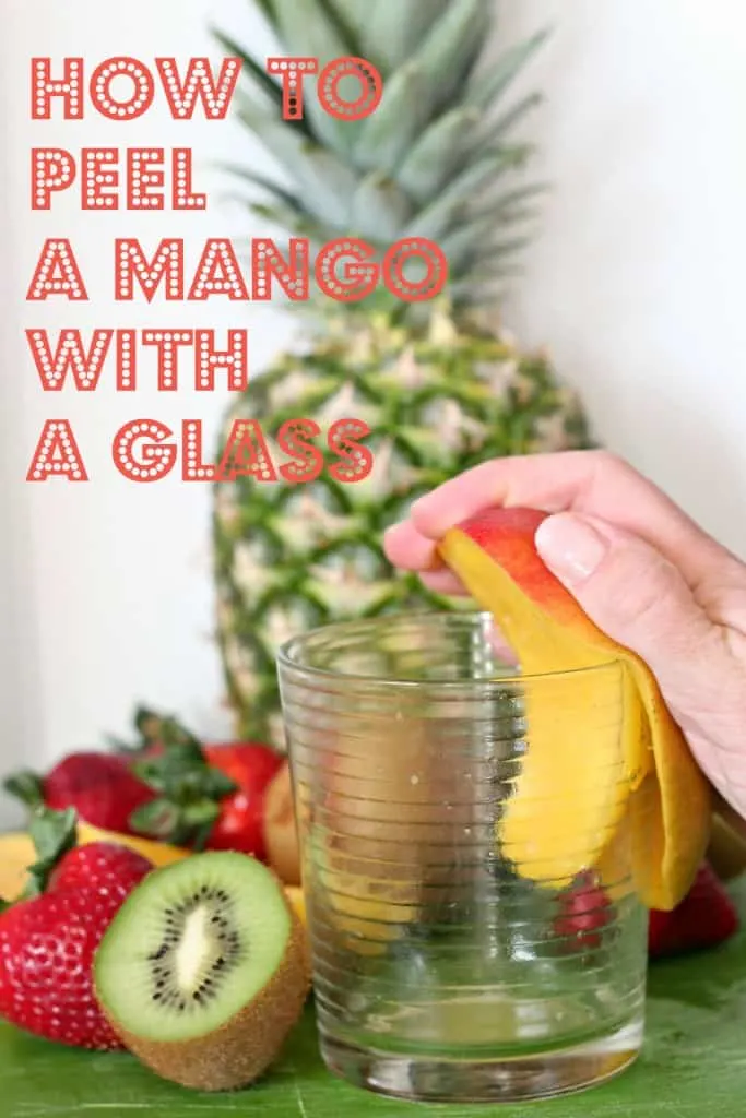 peel mango glass