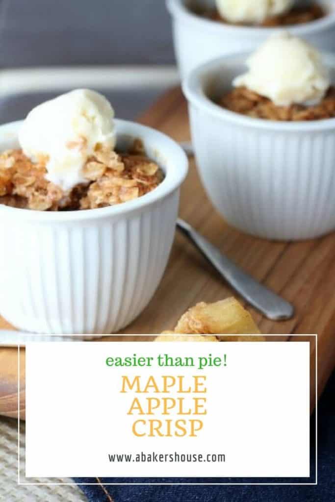 Recipe for maple apple crisp