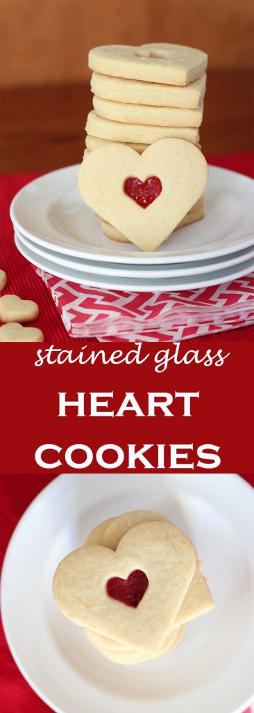 Pinterest photos for stained glass cookies in heart shapes