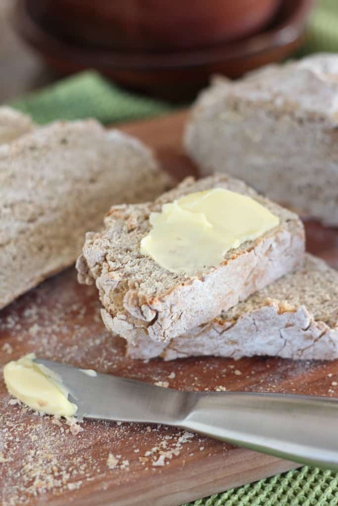 Irish Brown Bread with butter