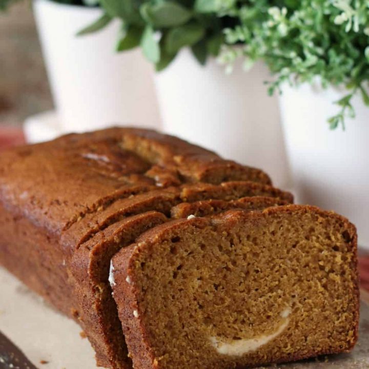 pumpkin bread cream cheese