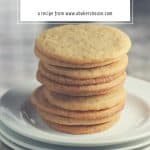 Pinterest image for maple cookies