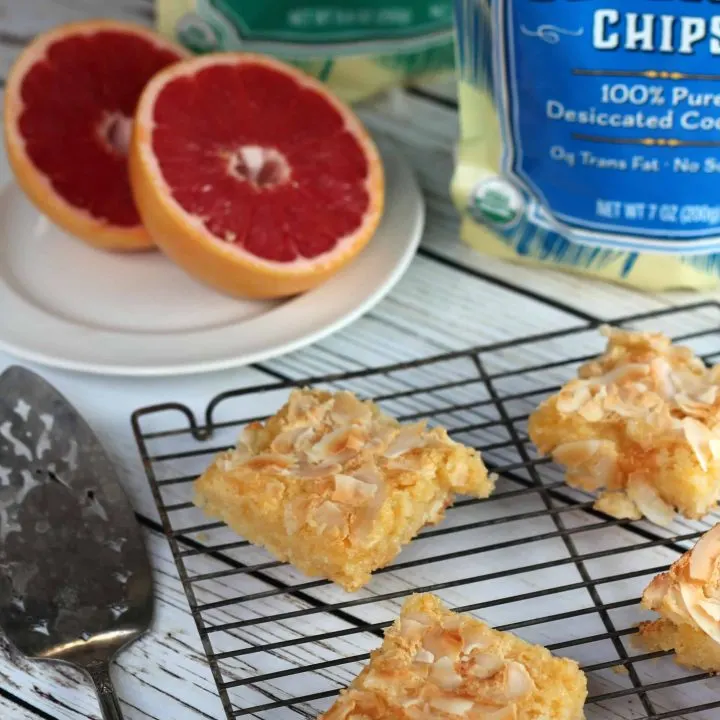 Coconut Grapefruit Squares