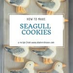 Decorated seagull cookies