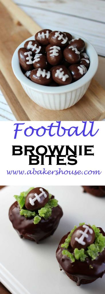 football brownie bites
