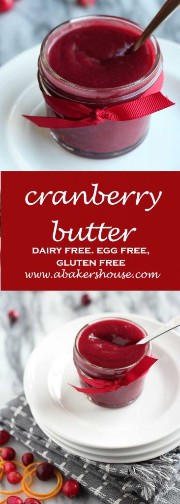Cranberry Butter in small mason jar