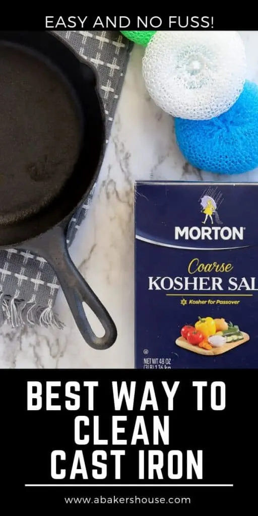 learn how to clean cast iron with salt