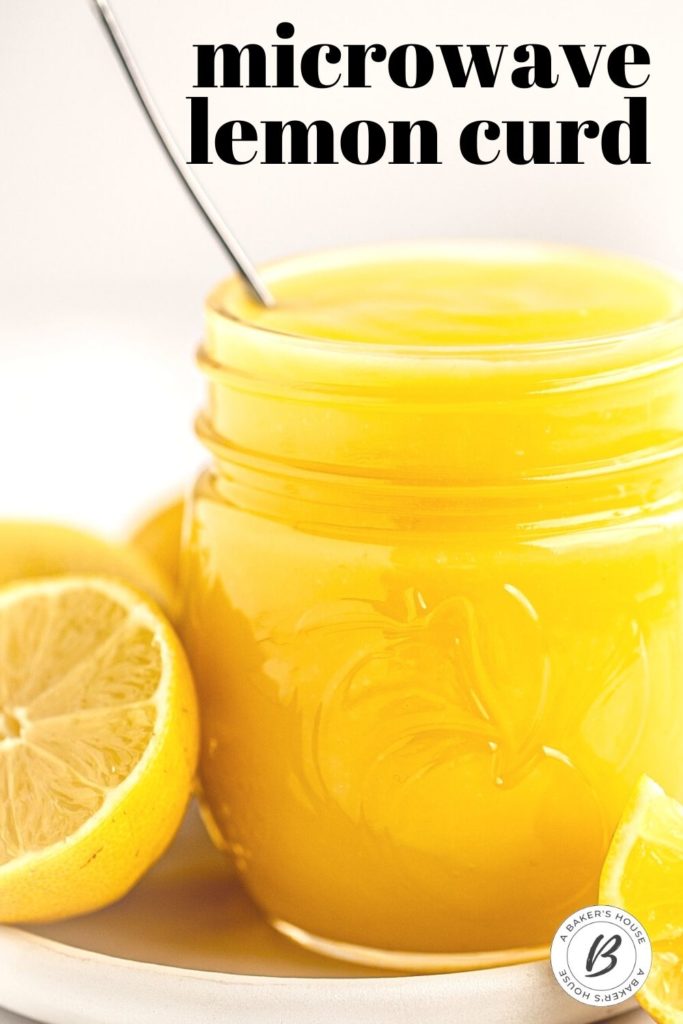 pinterest image for microwave lemon curd recipe