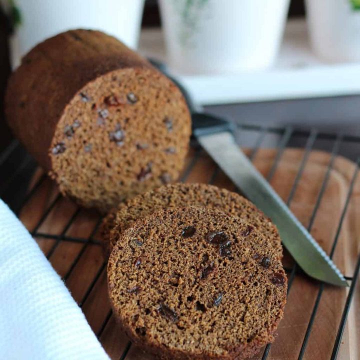 Boston Brown bread baked in a can