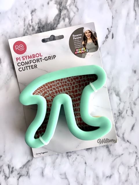 Pi day cookie cutter to make decorated sugar cookies