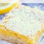 Lemon bar on a marble board