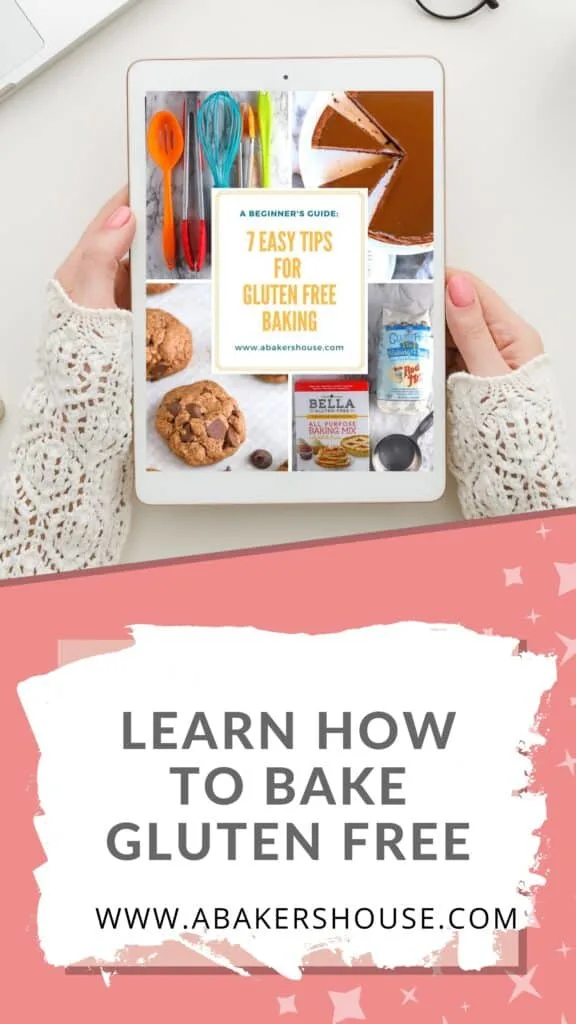 Pinterest image of gluten free tips on ipad with graphics