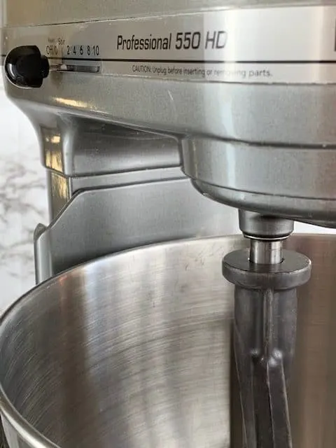 KitchenAid bowl lift mixer in use