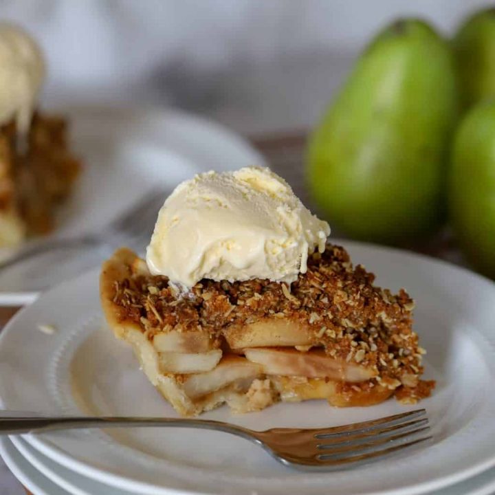 Slice of Gluten Free Pear Pie