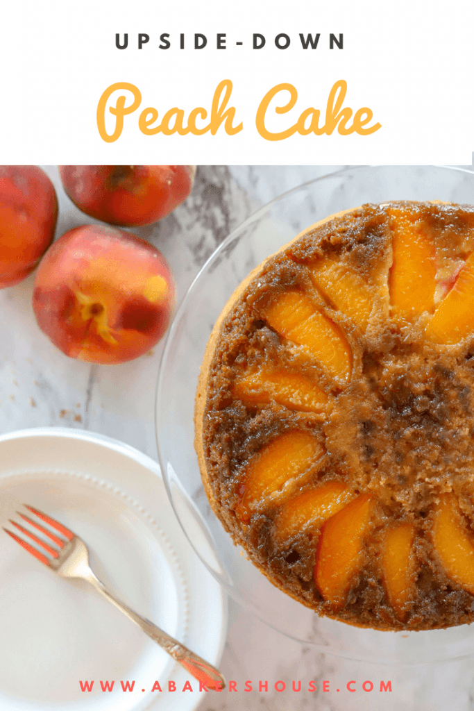 Pinterest photos for upside down peach cake