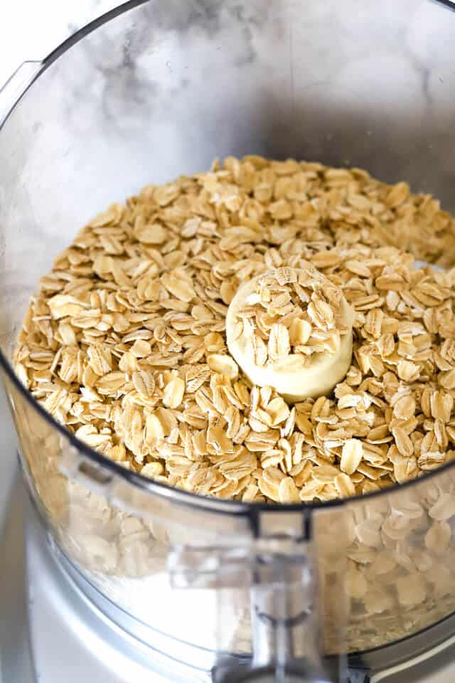 Gluten free oats in the food processor