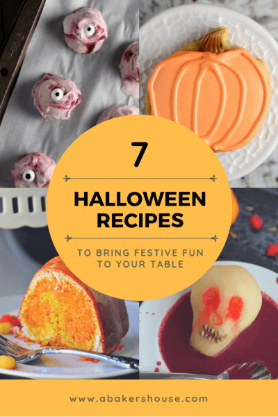 Pinterest Photo for 7 Halloween Recipes from A Baker's House