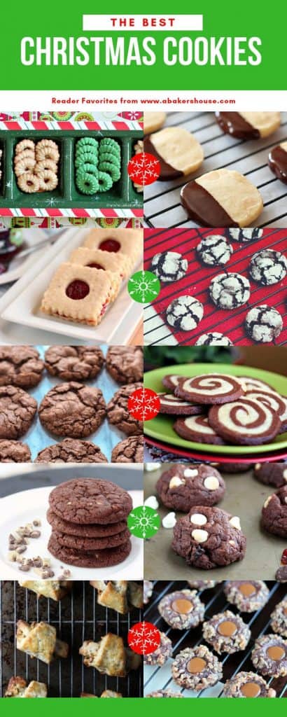 Collage of photos for Pinterest image of best christmas cookies