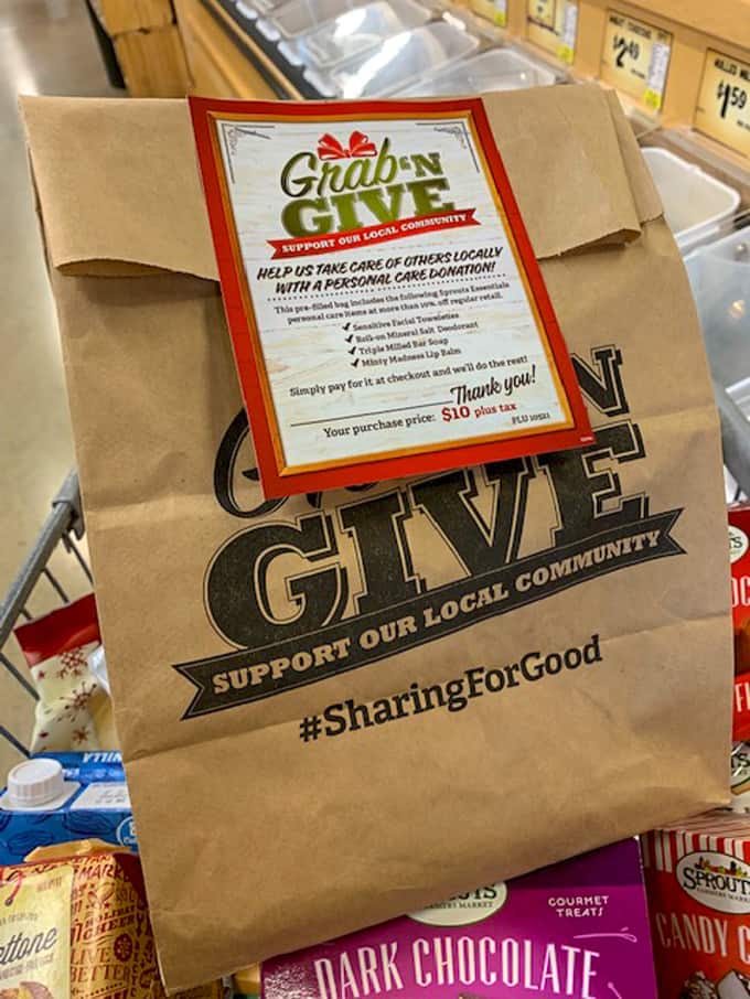 grab n go brown bag from Sprouts