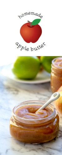 Image for apple butter label and printable